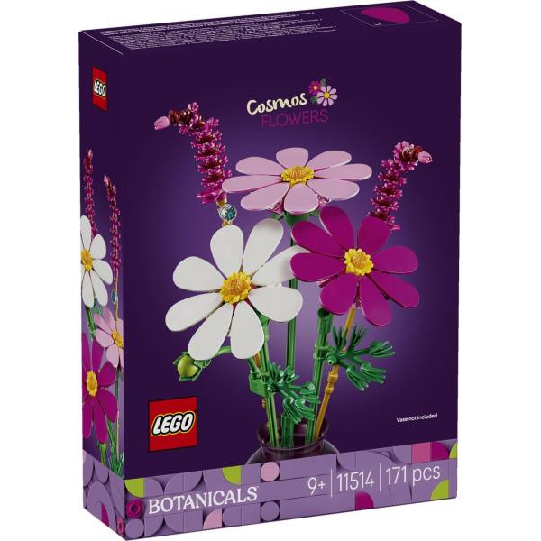 Конструктор LEGO® Botanicals Квіти космеї Набір для коструювання, 171 деталь (11514)