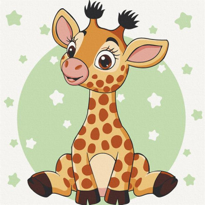 Картина за номерами ArtCraft Жирафеня 30х30 см (15540-AC)