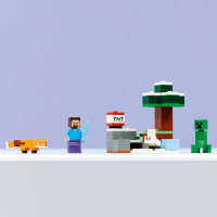 Конструктор LEGO Minecraft Пригоди Стіва в тайзі 79 Деталей (21583)