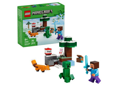 Конструктор LEGO Minecraft Пригоди Стіва в тайзі 79 Деталей (21583)