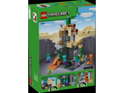 Конструктор LEGO Minecraft Підземелля зомбі 284 Деталі (21587)