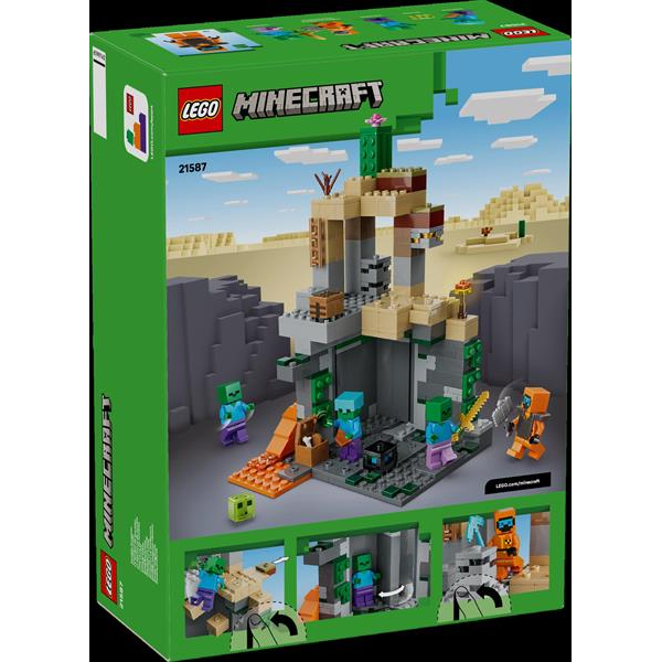 Конструктор LEGO Minecraft Підземелля зомбі 284 Деталі (21587) Конструктор LEGO Minecraft Підземелля зомбі 284 Деталі (21587)