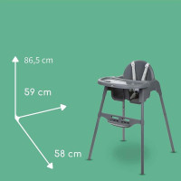 Стільчик для годування Bebe Confort Meely темно-сірий (2712551210)