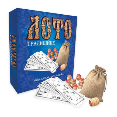Лото Strateg традиційне з дерев'яними барильцями укр. мовою (30315)