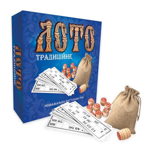 Лото Strateg традиційне з дерев'яними барильцями укр. мовою (30315)