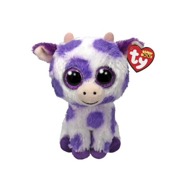 Дитяча іграшка м’яконабивна TY Beanie Boos 37345 Корова "ETHEL" 15 см
