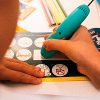 Набір стрижнів для 3D-ручки 3Doodler Start - МІКС (75 шт: червоний, білий, синій)