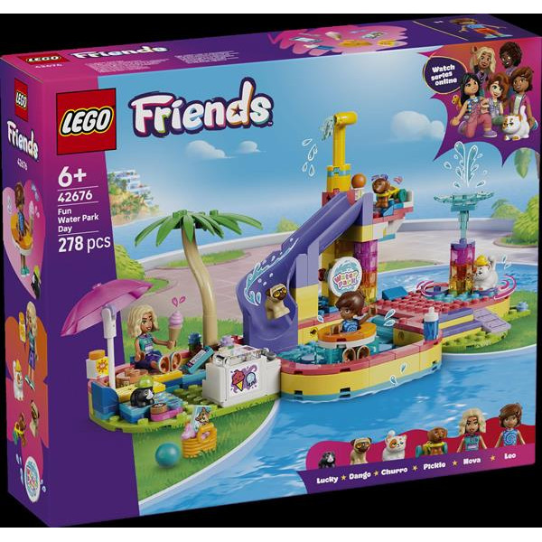 Конструктор LEGO® Friends Веселий день в аквапарку Набір конструктора, 278 деталі (42676)
