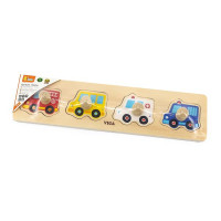 Дерев'яна рамка-вкладиш Viga Toys Спецмашини (44535)