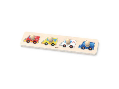 Дерев'яна рамка-вкладиш Viga Toys Спецмашини (44535)
