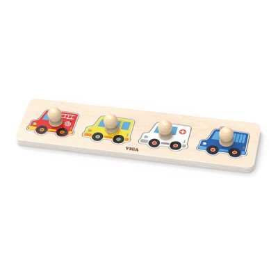 Деревяна рамка-вкладиш Viga Toys Спецмашини (44535)