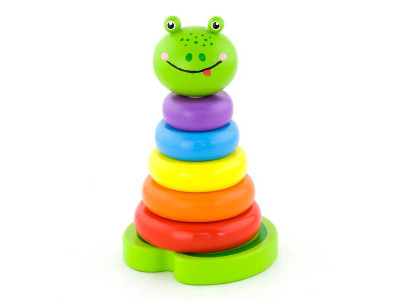 Дерев'яна пірамідка Viga Toys Жабка (50258) Дерев'яна пірамідка Viga Toys Жабка (50258)