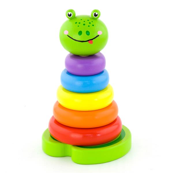 Дерев'яна пірамідка Viga Toys Жабка (50258) Дерев'яна пірамідка Viga Toys Жабка (50258)