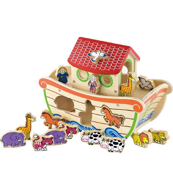 Деревяний сортер Viga Toys Ковчег зі звірятами (50345) Деревяний сортер Viga Toys Ковчег зі звірятами (50345)