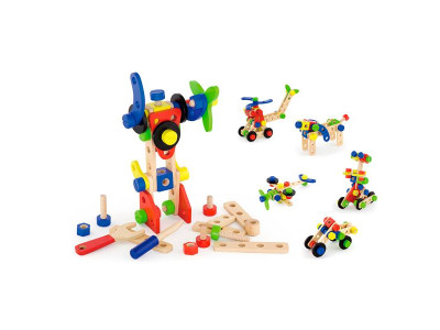 Дерев'яний конструктор Viga Toys 68 ел. (50382)