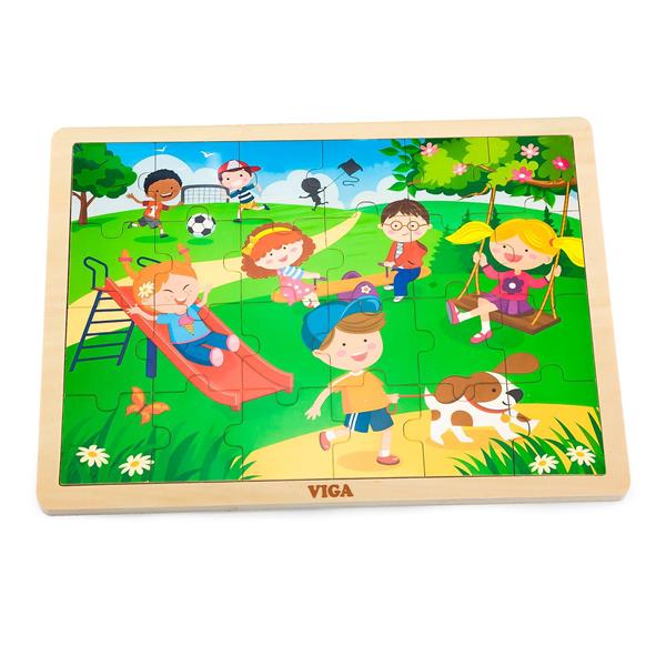 Дерев'яний пазл Viga Toys Пори року: весна, 24 ел. (51269) Дерев'яний пазл Viga Toys Пори року: весна, 24 ел. (51269)