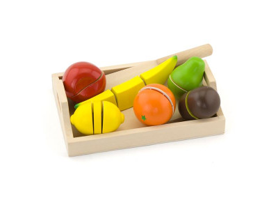 Іграшкові продукти Viga Toys Нарізані фрукти з дерева (58806)