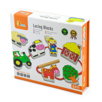 Дерев'яна шнурівка Viga Toys Ферма (59548N) Дерев'яна шнурівка Viga Toys Ферма (59548N)