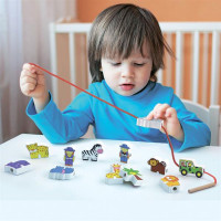 Деревяна шнурівка Viga Toys Зоопарк (59549)