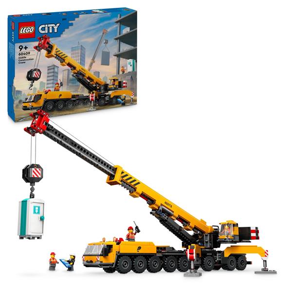 Конструктор LEGO City Жовтий пересувний будівельний кран 1116 деталей (60409) Конструктор LEGO City Жовтий пересувний будівельний кран 1116 деталей (60409)