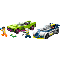 Конструктор LEGO City Переслідування маслкара на поліцейському автомобілі 213 деталей (60415)