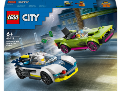 Конструктор LEGO City Переслідування маслкара на поліцейському автомобілі 213 деталей (60415) Конструктор LEGO City Переслідування маслкара на поліцейському автомобілі 213 деталей (60415)