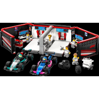 Конструктор LEGO City Гараж F1 та автомобілі Mercedes-AMG і Alpine 678 деталей (60444)