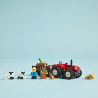 Конструктор LEGO City Червоний фермерський трактор із причепом і вівцями 116 деталей (60461) Конструктор LEGO City Червоний фермерський трактор із причепом і вівцями 116 деталей (60461)
