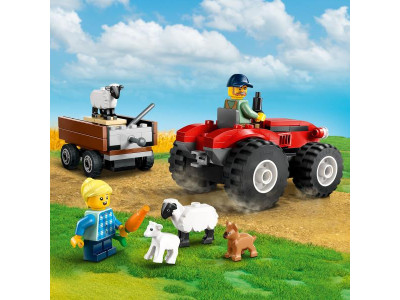 Конструктор LEGO City Червоний фермерський трактор із причепом і вівцями 116 деталей (60461) Конструктор LEGO City Червоний фермерський трактор із причепом і вівцями 116 деталей (60461)