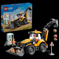 Конструктор LEGO® City Жовтий екскаватор-навантажувач - Будівельна іграшка, 301 деталей (60480)