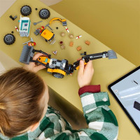Конструктор LEGO® City Жовтий екскаватор-навантажувач - Будівельна іграшка, 301 деталей (60480)