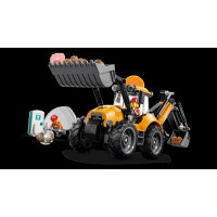 Конструктор LEGO® City Жовтий екскаватор-навантажувач - Будівельна іграшка, 301 деталей (60480)