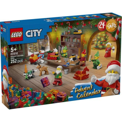 Конструктор LEGO® City Адвент календар 2026 Майстерня Санти Іграшка (60510)