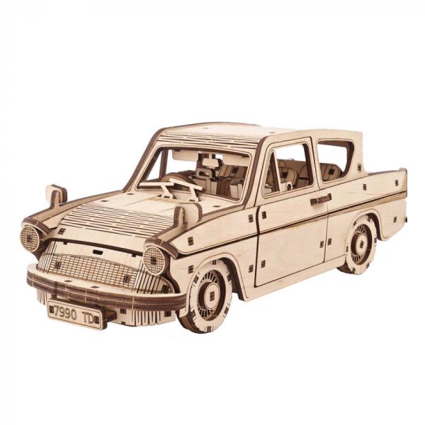 Дерев'яний механічний 3D конструктор Ugears Літаючий Форд Англія (70173)