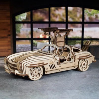 Дерев'яний механічний 3D конструктор Ugears Крилате спорткупе (70205)Дерев'яний механічний 3D конструктор Ugears Пілотований марсохід (70206)