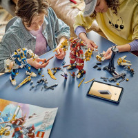 Конструктор LEGO® NINJAGO® Близнюки роботи-Титани Фігурки, 1707 деталей (71870)Конструктор LEGO® NINJAGO® Битва біля черепа Дракона з мечем, 1016 детлей (71871)