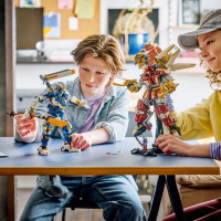 Конструктор LEGO® NINJAGO® Близнюки роботи-Титани Фігурки, 1707 деталей (71870)Конструктор LEGO® NINJAGO® Битва біля черепа Дракона з мечем, 1016 детлей (71871)