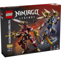 Конструктор LEGO® NINJAGO® Близнюки роботи-Титани Фігурки, 1707 деталей (71870)Конструктор LEGO® NINJAGO® Битва біля черепа Дракона з мечем, 1016 детлей (71871)