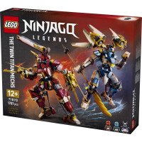 Конструктор LEGO® NINJAGO® Близнюки роботи-Титани Фігурки, 1707 деталей (71870)Конструктор LEGO® NINJAGO® Битва біля черепа Дракона з мечем, 1016 детлей (71871)