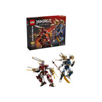 Конструктор LEGO® NINJAGO® Близнюки роботи-Титани Фігурки, 1707 деталей (71870)Конструктор LEGO® NINJAGO® Битва біля черепа Дракона з мечем, 1016 детлей (71871)