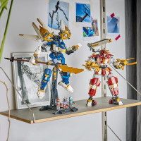 Конструктор LEGO® NINJAGO® Близнюки роботи-Титани Фігурки, 1707 деталей (71870)Конструктор LEGO® NINJAGO® Битва біля черепа Дракона з мечем, 1016 детлей (71871)