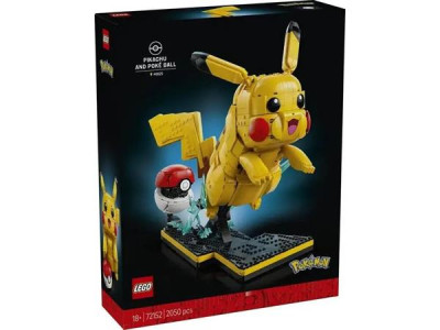 Конструктор LEGO® Pokemon™ Пікачу й покебол, 2050 деталей (72152)