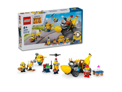 Конструктор LEGO Despicable Me 4 Посіпаки й банановий автомобіль 136 деталей (75580)