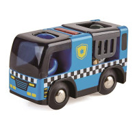 Іграшковий поліцейський автомобіль Hape з фігурками (E3738) Іграшковий поліцейський автомобіль Hape з фігурками (E3738)