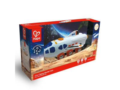 Іграшковий шатл Hape до залізниці (E3872)