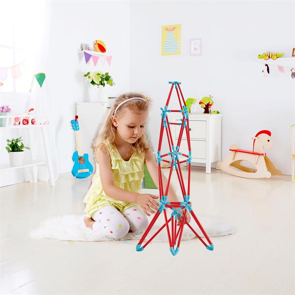 Конструктор Hape Flexistix Креативні фігури 133 деталі бамбуковий (E5565) Конструктор Hape Flexistix Креативні фігури 133 деталі бамбуковий (E5565)