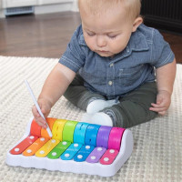 Дитячий ксилофон Fat Brain Toys Rock N' Roller Piano з дзвіночками (F281ML) Дитячий ксилофон Fat Brain Toys Rock N' Roller Piano з дзвіночками (F281ML)