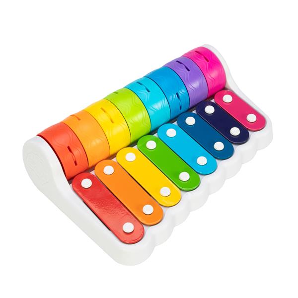 Дитячий ксилофон Fat Brain Toys Rock N' Roller Piano з дзвіночками (F281ML) Дитячий ксилофон Fat Brain Toys Rock N' Roller Piano з дзвіночками (F281ML)