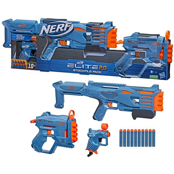 Набір бластерів Nerf Elite 2.0 Стокпайл 10 патронів (F5031)