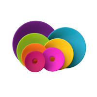 Пірамідка Fat Brain Toys Spoolz Кольорові котушки (FA181-1) Пірамідка Fat Brain Toys Spoolz Кольорові котушки (FA181-1)